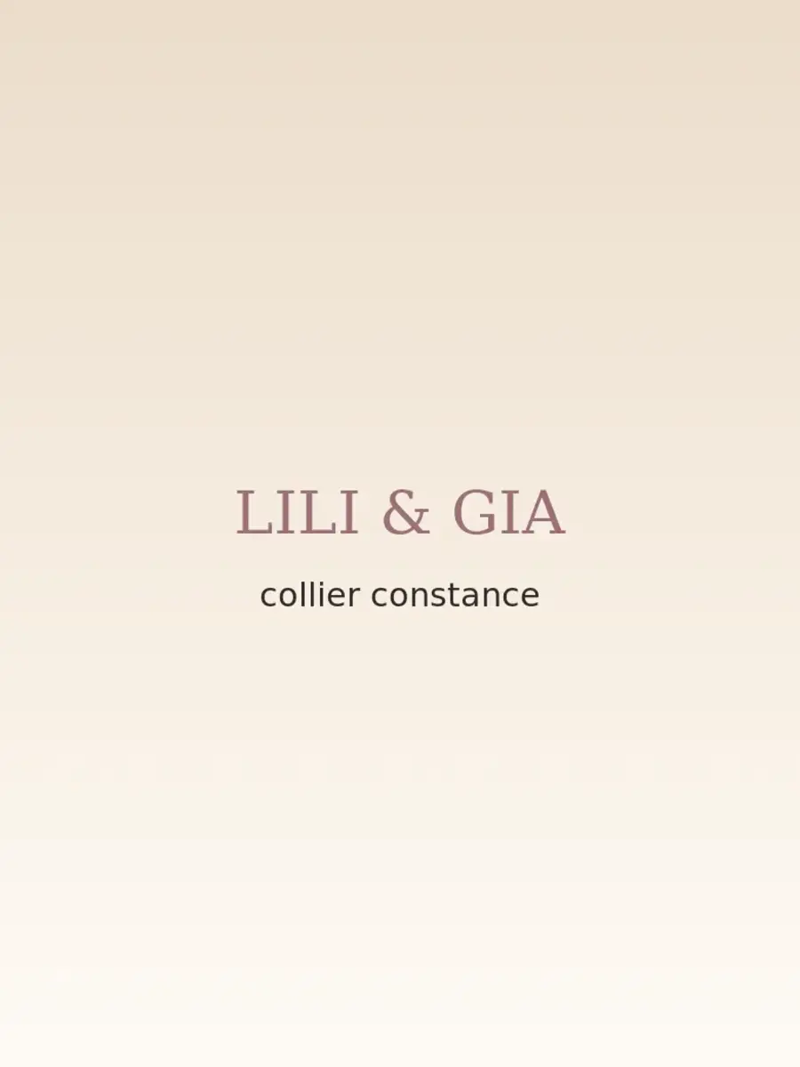 Collier Constance, détail — visuel de démonstration