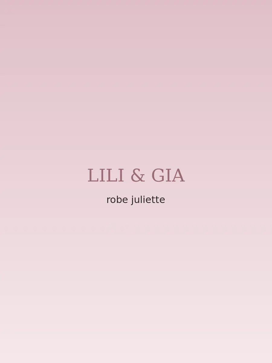 Robe Juliette — visuel de démonstration